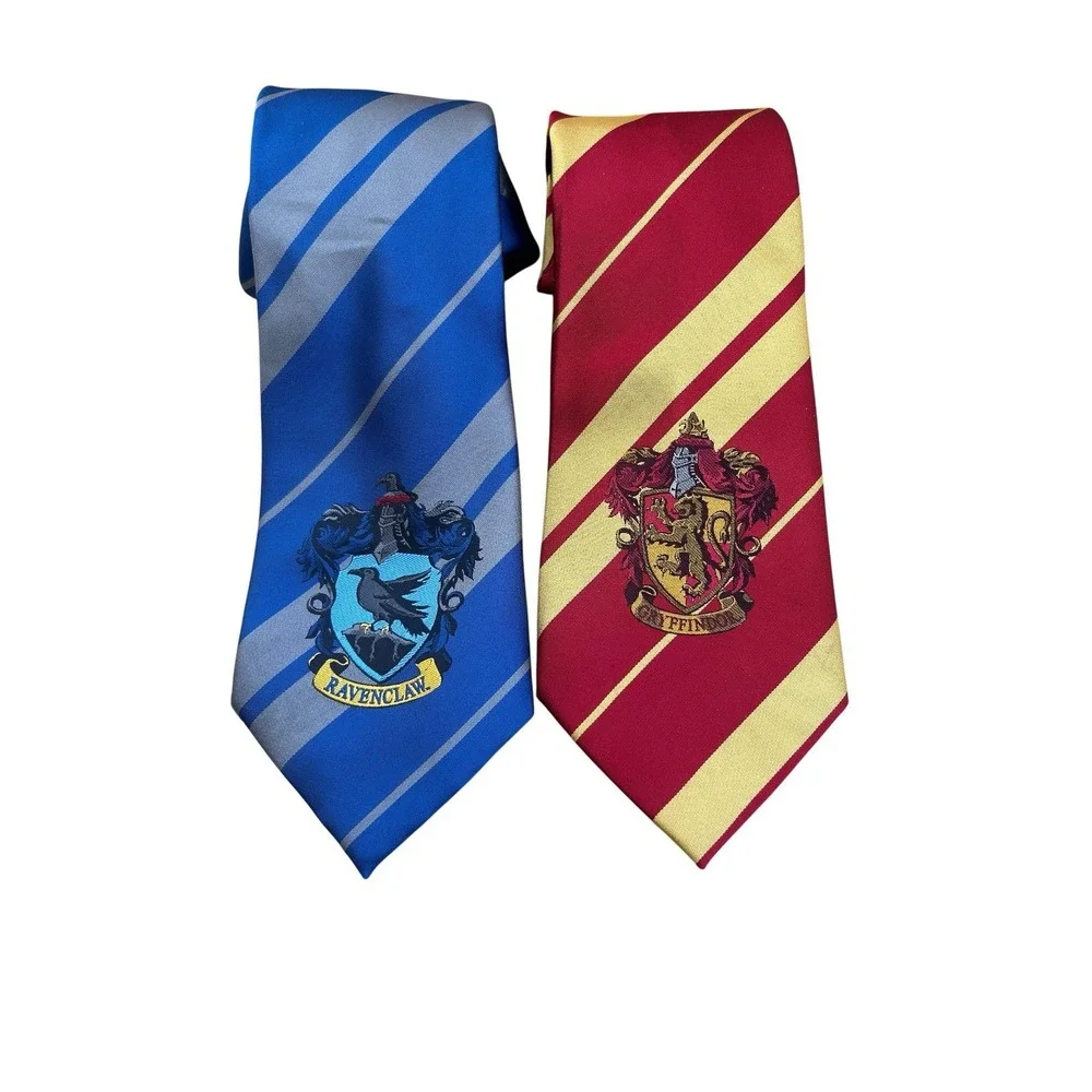 Harry Potter Set Of 2 Neckties Gryffindor Ravenclaw 54